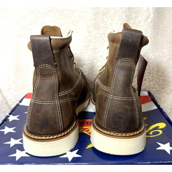 Men’s 11.5 2E Crazy Horse American Heritage Steel Toe SR Work Boots NEW main image 10